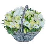 Корзина с цветами Ветер вдохновения